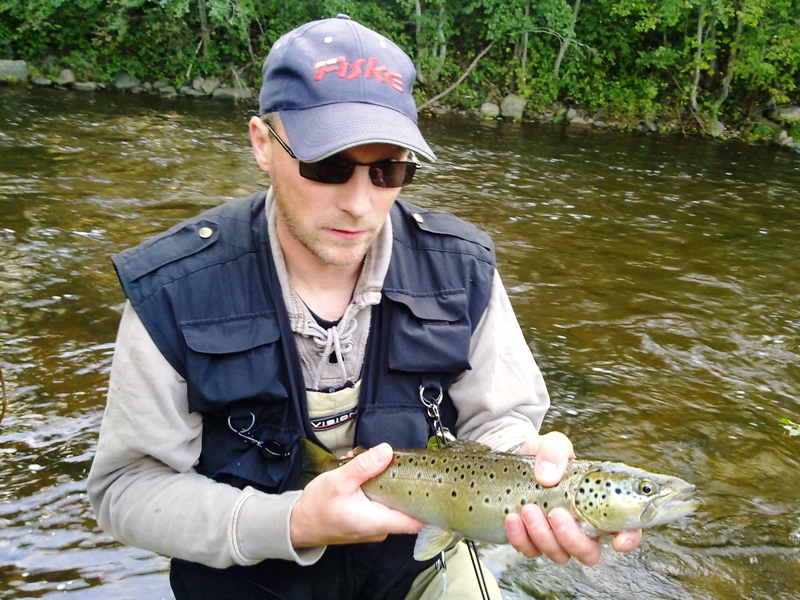 Halvparten av ørretfangsten  i Lenaelva satt ut igjen